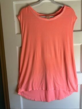 We The Free Coral Cap-Sleeve Swing Tunic